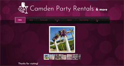 Desktop Screenshot of camdenpartyrentals.com